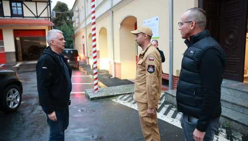 Minister Spraw Wewnętrznych Tomasz Siemoniak i Minister Infrastruktury Dariusz Klimczak z wizytą w Świdnicy