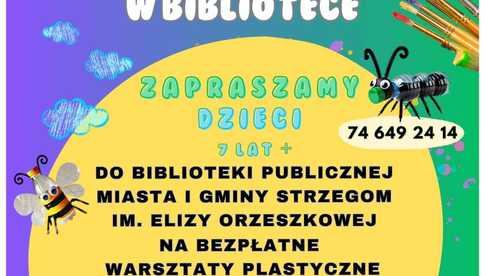 9.10, Strzegom: Bezpłatne warsztaty plastyczne z Sandrą Golińską