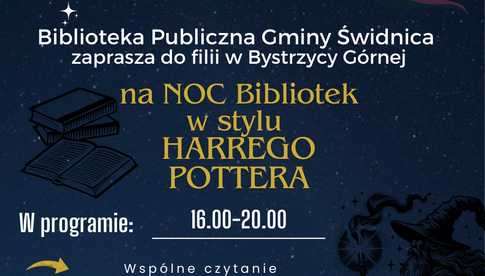 18.10, Bystrzyca Górna: Noc Bibliotek w stylu Harrego Pottera