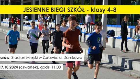 17.10, Żarów: Jesienne Biegi Szkół gminy Żarów - klasy 4-8