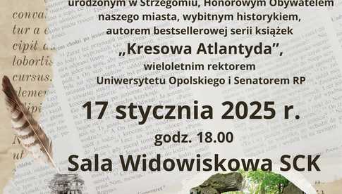 17.01, Strzegom: Spotkanie autorskie z prof. Stanisławem Nicieją