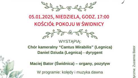 5.01, Świdnica: Koncert Bożonarodzeniowy w Kościele Pokoju