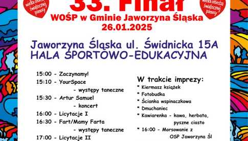 26.01, Jaworzyna Śląska, Pastuchów i Bolesławice: 33. Finał WOŚP