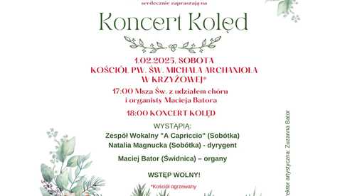 1.02, Krzyżowa: Koncert Kolęd w kościele św. Michała Archanioła