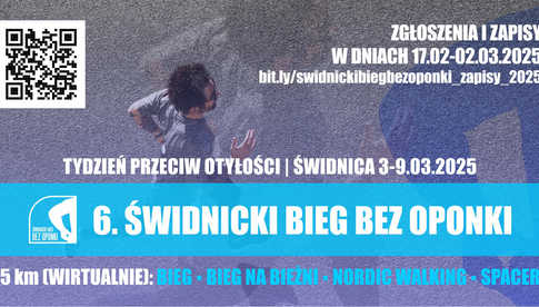 Świdnicki Bieg bez Oponki już po raz szósty. Każdy może wziąć udział!