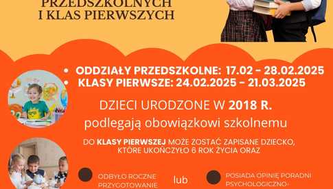 Żarów. Zapisy do klas pierwszych szkół podstawowych 