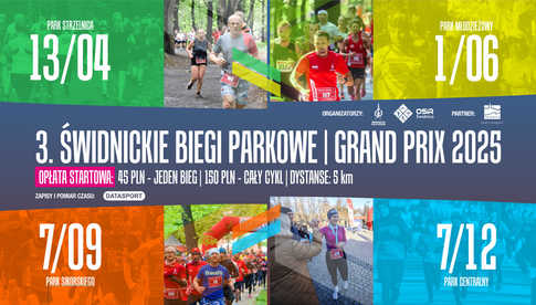 13.04, Świdnica: Grand Prix Świdnickie Biegi Parkowe - bieg wiosenny w Parku Strzelnica