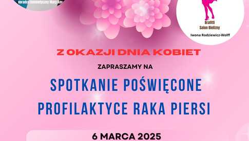 6.03, Strzegom: Spotkanie poświęcone profilaktyce raka piersi