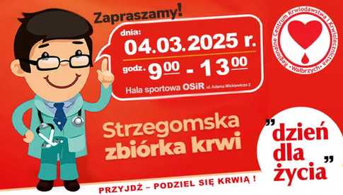 4.03, Strzegom: Zbiórka krwi