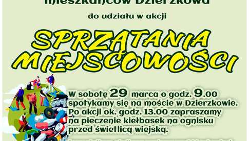 29.03, Dzierzków: Akcja Sprzątania Miejscowości