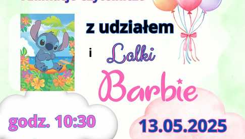 13.05, Żarów: Animacje Czytelnicze z udziałem Lalki Barbie