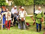 [FOTO] Rycerskie pojedynki, turniej szachowy i pokaz ognia. Ruszył XII Turniej Rycerski w Strzegomiu
