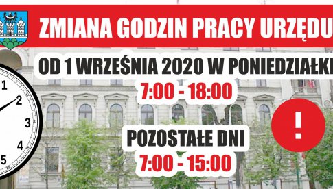 godziny pracy UM Ząbkowice Śląskie