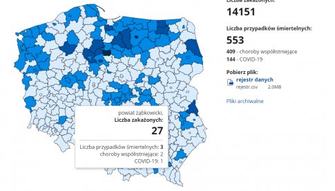 Nowe zakażenia koronawirusem w powiecie ząbkowickim