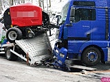 Śmiertelny wypadek dwóch ciężarówek i busa na trasie Bardo - Kłodzko