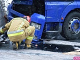 Śmiertelny wypadek dwóch ciężarówek i busa na trasie Bardo - Kłodzko