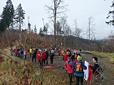 Rajd na Święto Niepodległości i hymn na szczycie Kłodzkiej Góry