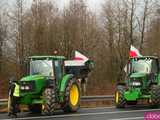  Protest rolników w Ząbkowicach Śląskich. Na ósemkę wyjechało prawie 200 traktorów 