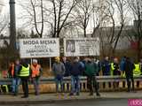  Protest rolników w Ząbkowicach Śląskich. Na ósemkę wyjechało prawie 200 traktorów 