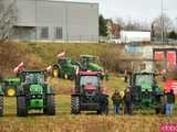  Protest rolników w Ząbkowicach Śląskich. Na ósemkę wyjechało prawie 200 traktorów 