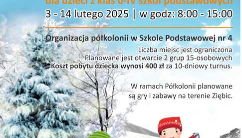 03-14.02, Zimowe półkolonie w Ziębicach – ferie pełne zabawy i atrakcji