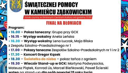 26.01, 33. Finał WOŚP w Kamieńcu Ząbkowickim